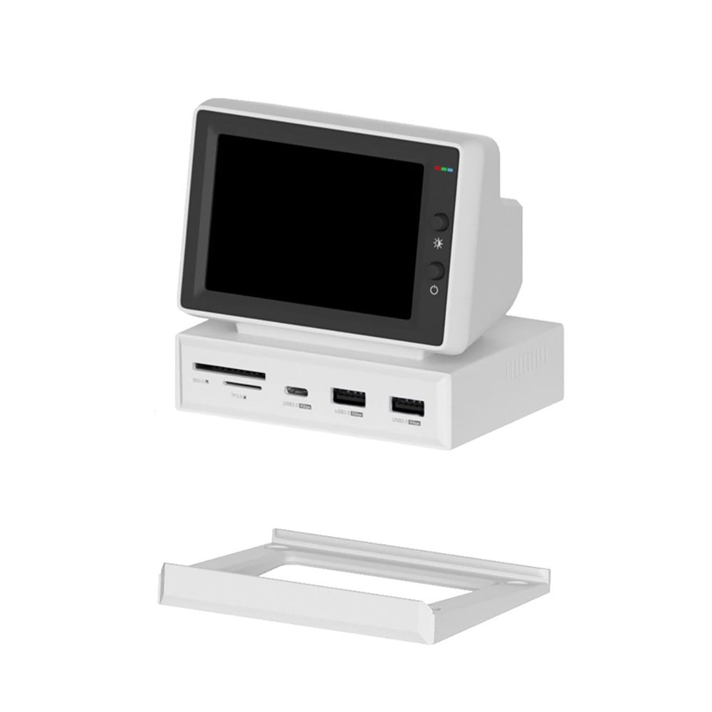 3.5inch IPS Mini Screen Computer Secondary Screen Multifunctional Computer Temp Monitor Card Reader for PC Laptop