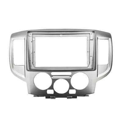 Carbon Fiber Car Center Console Air Vent Condition Accessory Double Din 9 Inch Panel Car Radio DVD Player Fascias Frame/Fit for Nissan NV200 2010-2018 Dashboard Mount Kit Car Stereo Dash Radio Fascia
