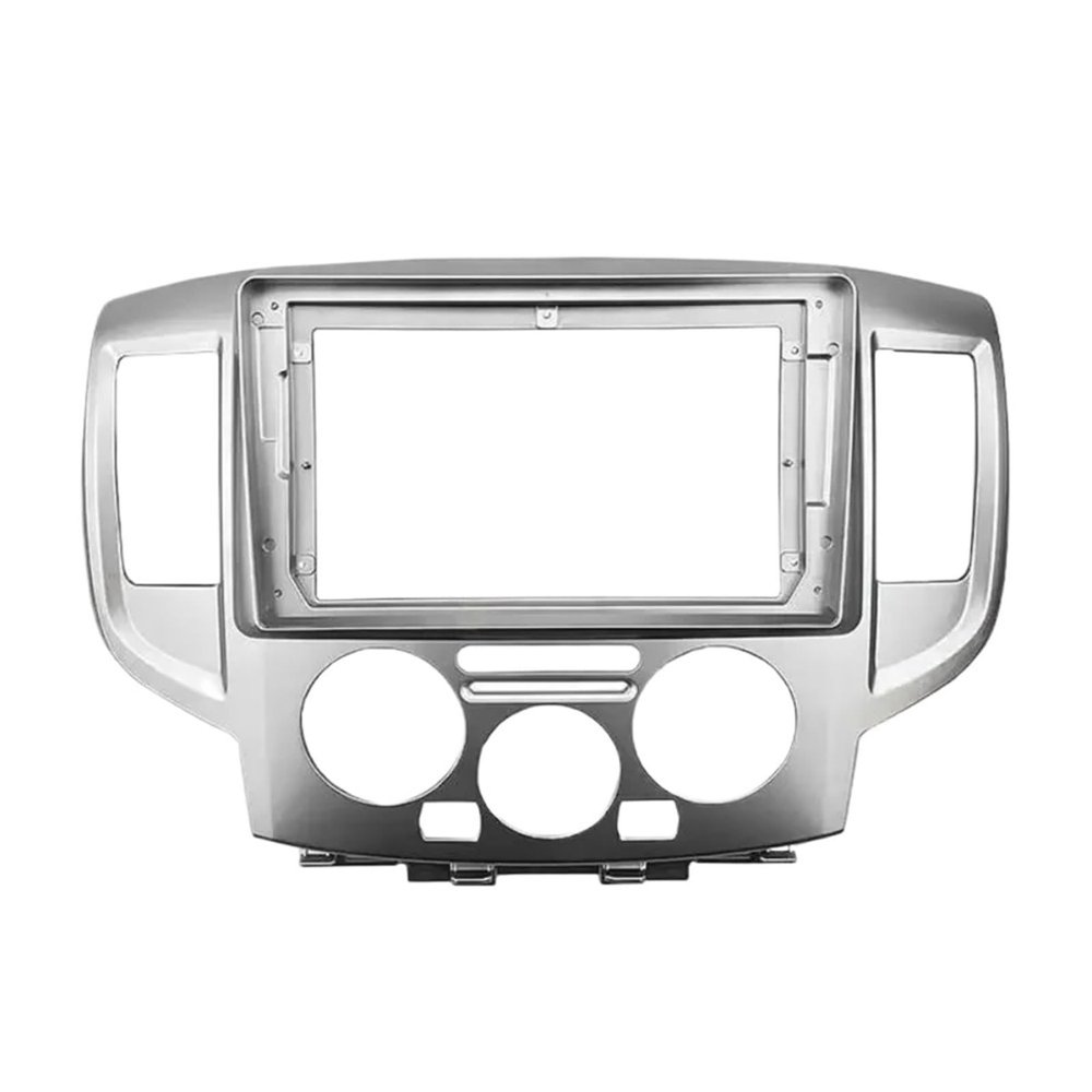 Carbon Fiber Car Center Console Air Vent Condition Accessory Double Din 9 Inch Panel Car Radio DVD Player Fascias Frame/Fit for Nissan NV200 2010-2018 Dashboard Mount Kit Car Stereo Dash Radio Fascia