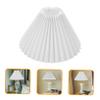Levemolo 2pcs Elegant Pleated Lamp Shades for Table Floor Lamps Cloth Replacement Light Easy to Install for Bedside Living Room Lighting view 3