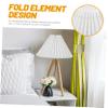 Levemolo 2pcs Elegant Pleated Lamp Shades for Table Floor Lamps Cloth Replacement Light Easy to Install for Bedside Living Room Lighting view 4