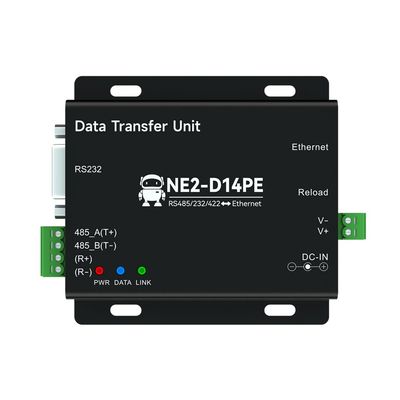 RS485/232/422 to Ethernet Serial Server Modbus Gateway NE2-D14PE POE Power Signal Isolation TCP UDP MQTT HTTP DC 8-28V