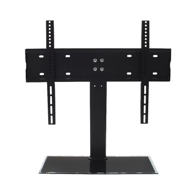 TV Mount Stand,Table Top TV Stand, Height Adjustable Tabletop TV Base with Tempered Glass Base, for Most 32 to 50 Inch LCD Flat Screen TV, Hold Up to 88lbs/40kg