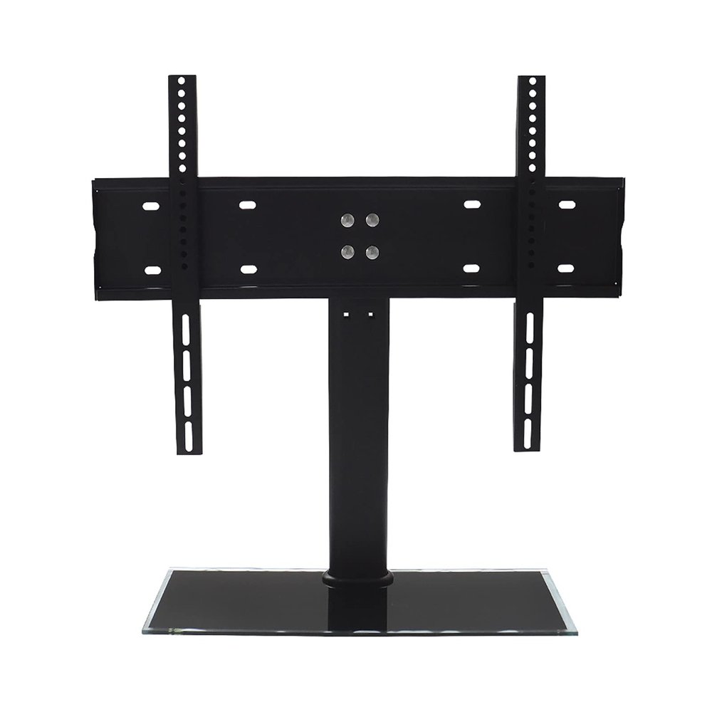 TV Mount Stand,Table Top TV Stand, Height Adjustable Tabletop TV Base with Tempered Glass Base, for Most 32 to 50 Inch LCD Flat Screen TV, Hold Up to 88lbs/40kg