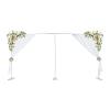 10FT x 20FT Backdrop Stand Pipe Kit,Heavy Duty Wedding Arch Backdrop Decor Stand Kit Curtain Frame Arch Frame for Wedding Birthday Graduation Photo Booth view 1