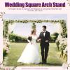 10FT x 20FT Backdrop Stand Pipe Kit,Heavy Duty Wedding Arch Backdrop Decor Stand Kit Curtain Frame Arch Frame for Wedding Birthday Graduation Photo Booth view 3