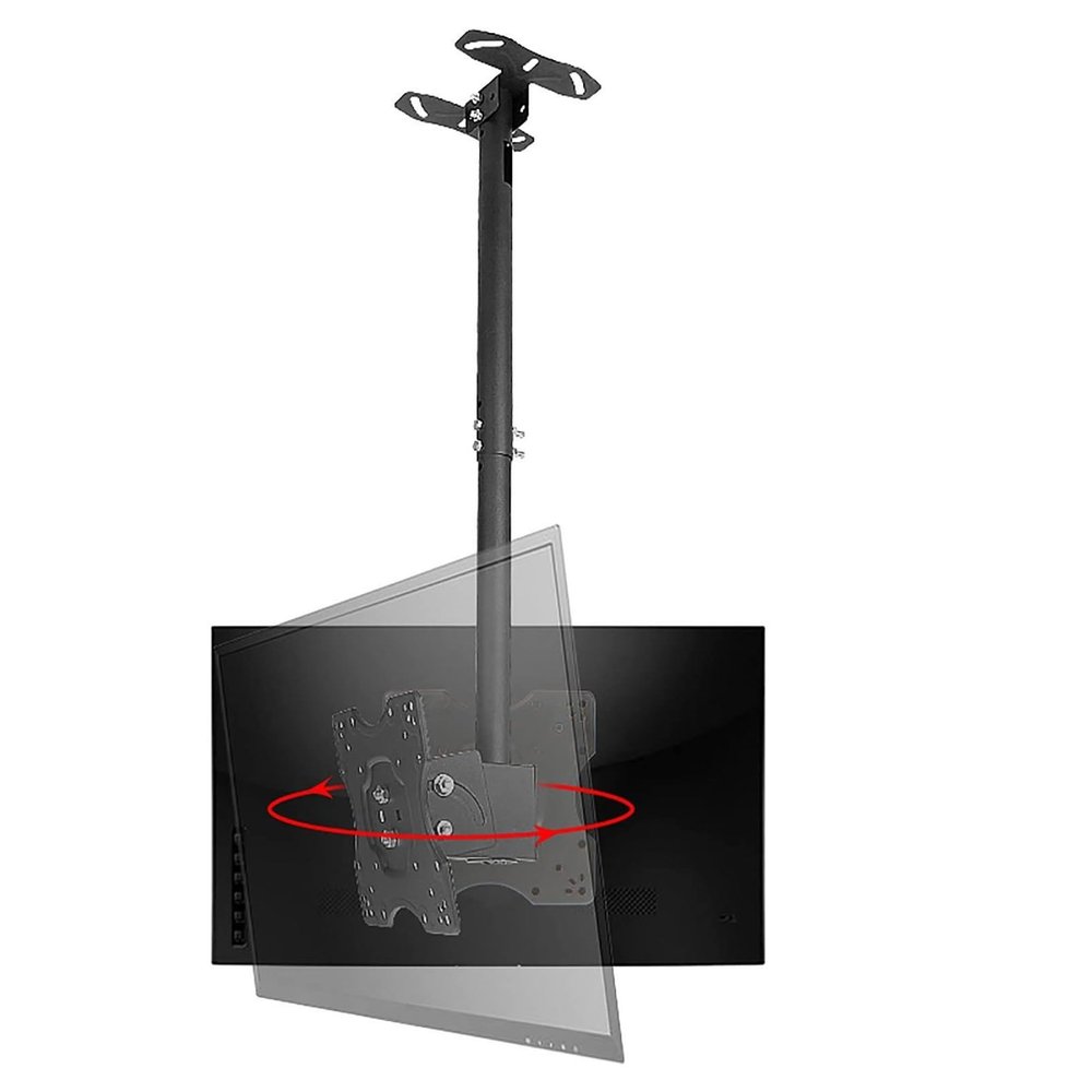 2 Sided Ceiling TV Mount Bracket, Tilt and Rotatable TV Stand, Telescoping Ceiling TV Mount, for TVs 20-32 Inches, Max Weight 60lbs Per Screen
