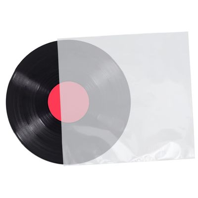 TINEASUR 50pcs No Seal Thickened Vinyl Record Sleeves for Cd Storage Durable Flat Bags for Scratch Protection and Easy Access to Discs