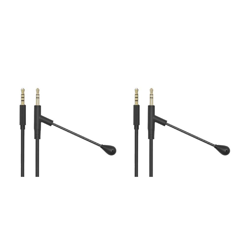 1.35M Boom Microphone Cable Mic for 3.5mm Headphone with Condenser Mic for Phone PC Microphone Cable