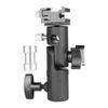 LIFKICH Light Stand Adapter Bracket for Flashlight Adjustable Photography Supply for Horizontal Vertical Use Compatible Screws for Photographers of All Levels view 1