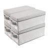 CD/DVD Storage Box Universal, Stackable CD/DVD Organizer with lid, Blu-ray disc Media Holder, Video Game Disk, Album, 4Pack can Hold 180cd / 80dvd Beige view 1