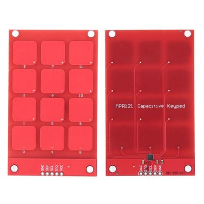 12 Buttons Capacitive Touch Keyboard, Simple Control with MPR121, High Stability for Input Systems
