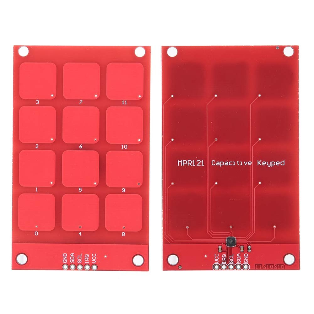 12 Buttons Capacitive Touch Keyboard, Simple Control with MPR121, High Stability for Input Systems
