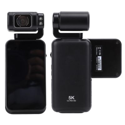 5K 48MP Vlogging Camera, Cordless Handheld Digital Camera, 3.5 Inch Rotatable Touchscreen Design, Slow Motion Time Lapse 10x Digital Zoom, for Personal Videos Outdoor Activities