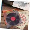 MOLUCKFU 50pcs Vinyl Record Sleeves Clear Cd Covers for Protective Storage Bags Easy Insert Removal Acid- Protection for Record Collection view 3