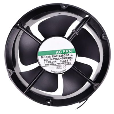 RAH2260B1-C Fan 22CM for 220/240V 0.25/0.26A 22060 220X220X60MM 2-Wire Cooling Fan