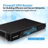 Glovary 1U N100 Firewall Hardware, 6 x i226V 2.5GbE LAN Router PC, DDR5 8GB RAM 64GB SSD, 19 inch Network Rackmount Appliance, AES-NI, OPNsense, 2USB3.0, HD + VGA Dual Display, Console view 3