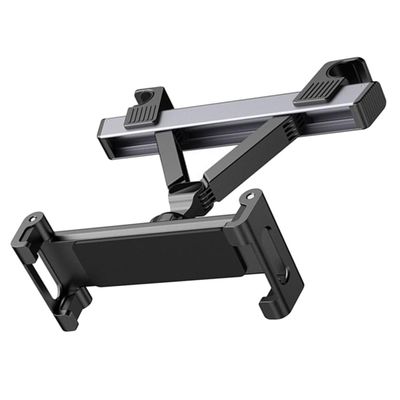 OSALADI Car Seat Phone Holder Rear Seat Cell Phone Mount Car Tablet Holder Telescopic Arm