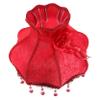 Levemolo European Vintage Cloth Art Bead Lace Lampshade Elegant Retro Design for Bedroom and Living Room Decor Softens Light Easy to Install for view 2