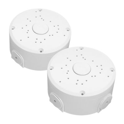 Homoyoyo 2pcs Junction Box for Outdoor Security Cameras Durable Cover for Safe Cord Management and Weather Protection