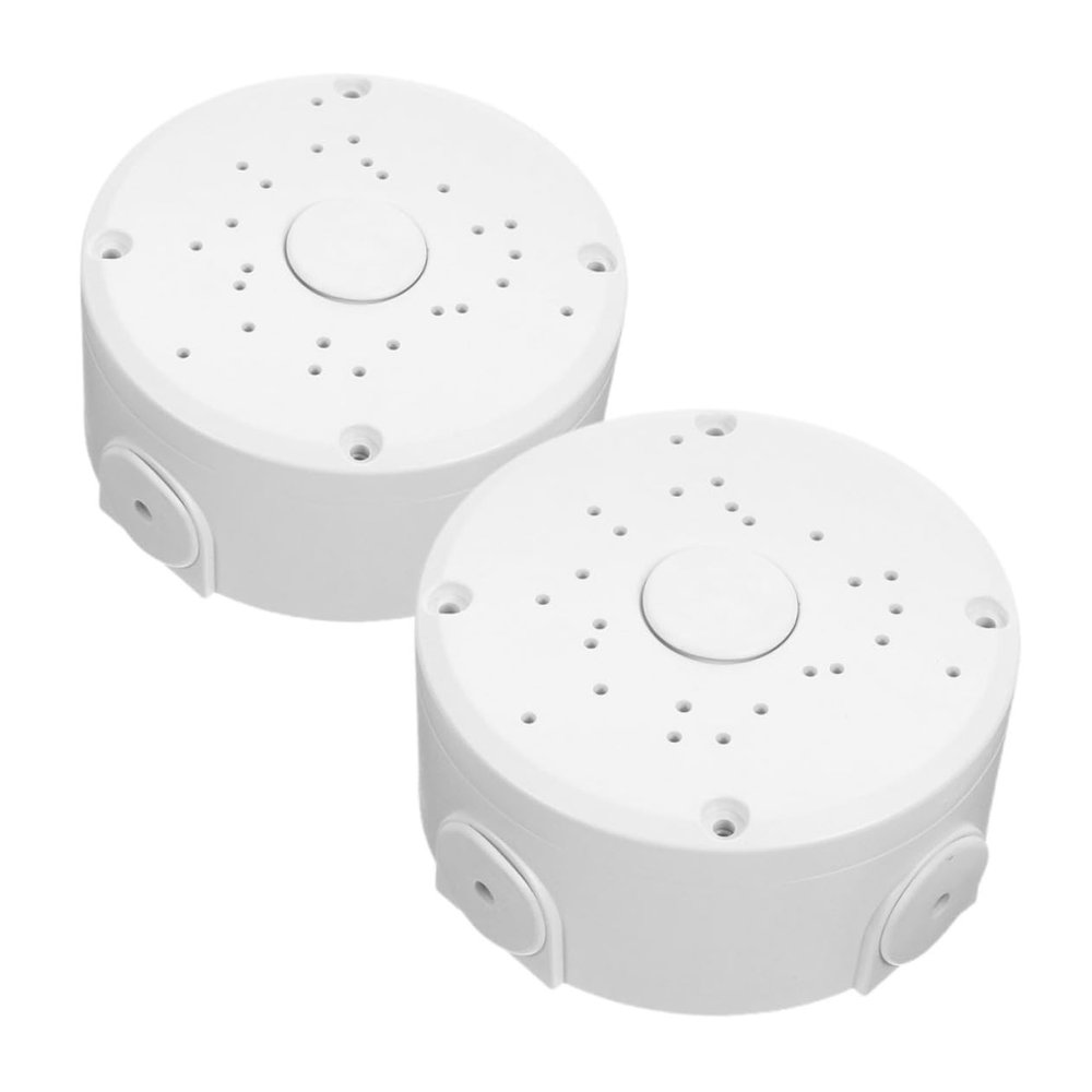 Homoyoyo 2pcs Junction Box for Outdoor Security Cameras Durable Cover for Safe Cord Management and Weather Protection