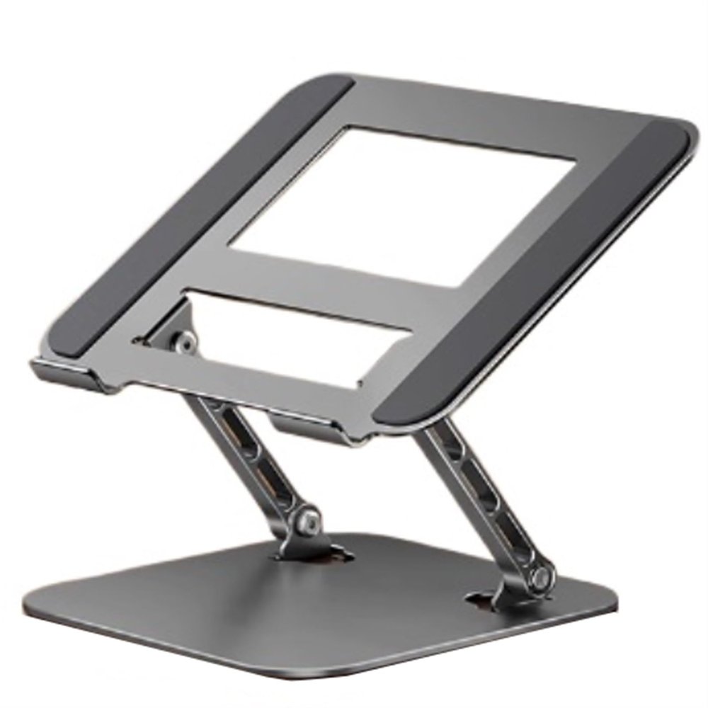 SPXTOM Carbon Steel Laptop Riser, Portable Ergonomic Laptop Stand, Ventilated Cooling Notebook Stand, Foldable, All 16" E-Readers(B)
