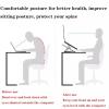 SPXTOM Carbon Steel Laptop Riser, Portable Ergonomic Laptop Stand, Ventilated Cooling Notebook Stand, Foldable, All 16" E-Readers(B) view 3