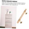 BUTIFULSIC Replacement Furniture Pulls Solid Handle for Cabinet Aluminum Alloy Gold Finish view 3