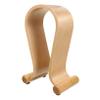 KONTONTY Walnut Wood U Shaped Headset Stand for Desk Display view 1