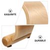 KONTONTY Walnut Wood U Shaped Headset Stand for Desk Display view 3