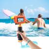 Sports Camera Floating Case for Ace/Ace Pro, Underwater Floating Case for Surfing Snorkeling Water Skiing and Other Activities, Orange High Visibility Floating Shell view 3