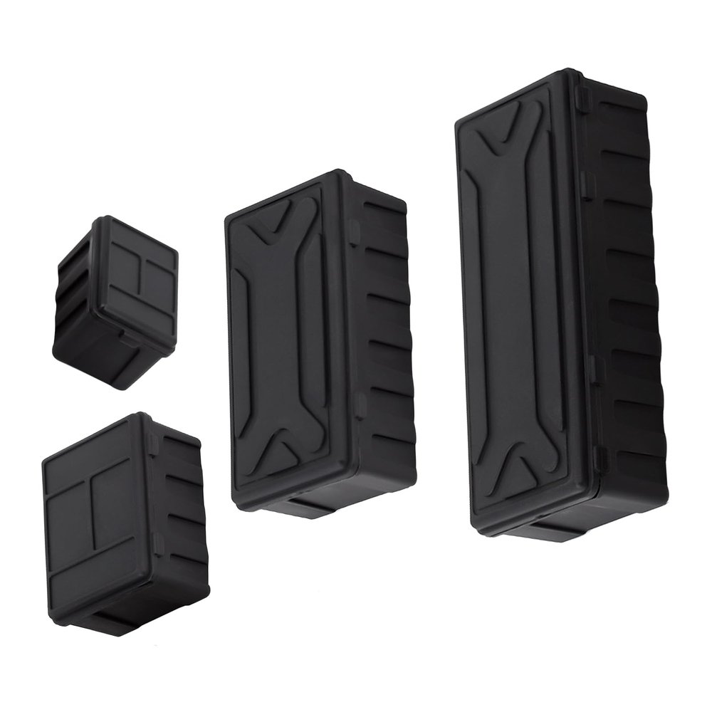 4pcs Plastic Openable Garage Storage Box Decoration Upgrade for 1/10 RC Crawler Car Scene