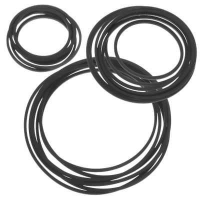 NULYLU 40pcs Recorder Rubber Belts Replacement Cassette Player Drive Belts for Recorders Video Machines DVD Drives Design Mixed