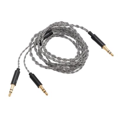 3.5mm Sound Cable, Compatible with Dual 3.5mm Port Headphones, 1.2m Length, for T1 II T5, MDR Z7, Sundara, Arya, Ananda, He400se, Deva Pro