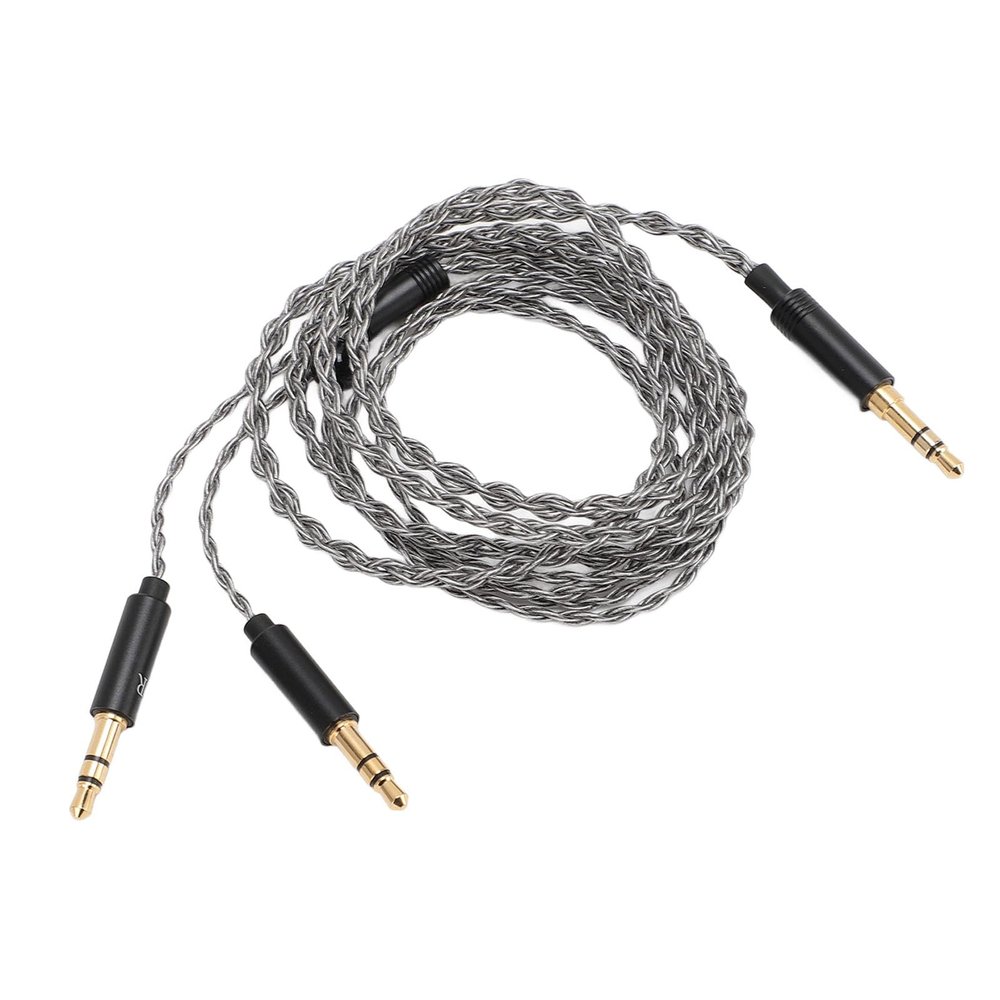 3.5mm Sound Cable, Compatible with Dual 3.5mm Port Headphones, 1.2m Length, for T1 II T5, MDR Z7, Sundara, Arya, Ananda, He400se, Deva Pro