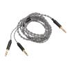 3.5mm Sound Cable, Compatible with Dual 3.5mm Port Headphones, 1.2m Length, for T1 II T5, MDR Z7, Sundara, Arya, Ananda, He400se, Deva Pro view 1