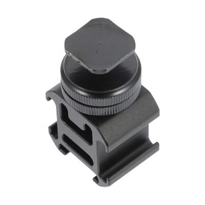 KONTONTY Camera Hot Shoe Mount Adapter with Tripod Screw Versatile Three-Head Design for Microphones Led Lights and DSLR Cameras Durable and Compact Photography Accessory