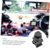 KONTONTY Camera Hot Shoe Mount Adapter with Tripod Screw Versatile Three-Head Design for Microphones Led Lights and DSLR Cameras Durable and Compact Photography Accessory view 4