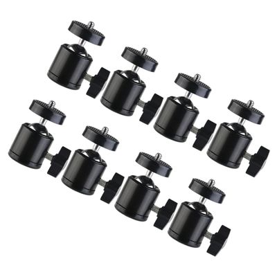 Abaodam 8pcs Rotation Metal Tripod Ball Head Adapter Mount for Camera Accessories Durable Photography Equipment for Versatile Angles and Easy Installation