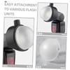 jojofuny Camera Flash Dome Diffuser Lightweight Soft Light Shade for Photography Studio Even Light Distribution Construction Compatible Camera Flashes view 3