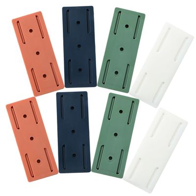 8Pcs Nail Free Wall Mounted Power Strip Holder for Desk Offices