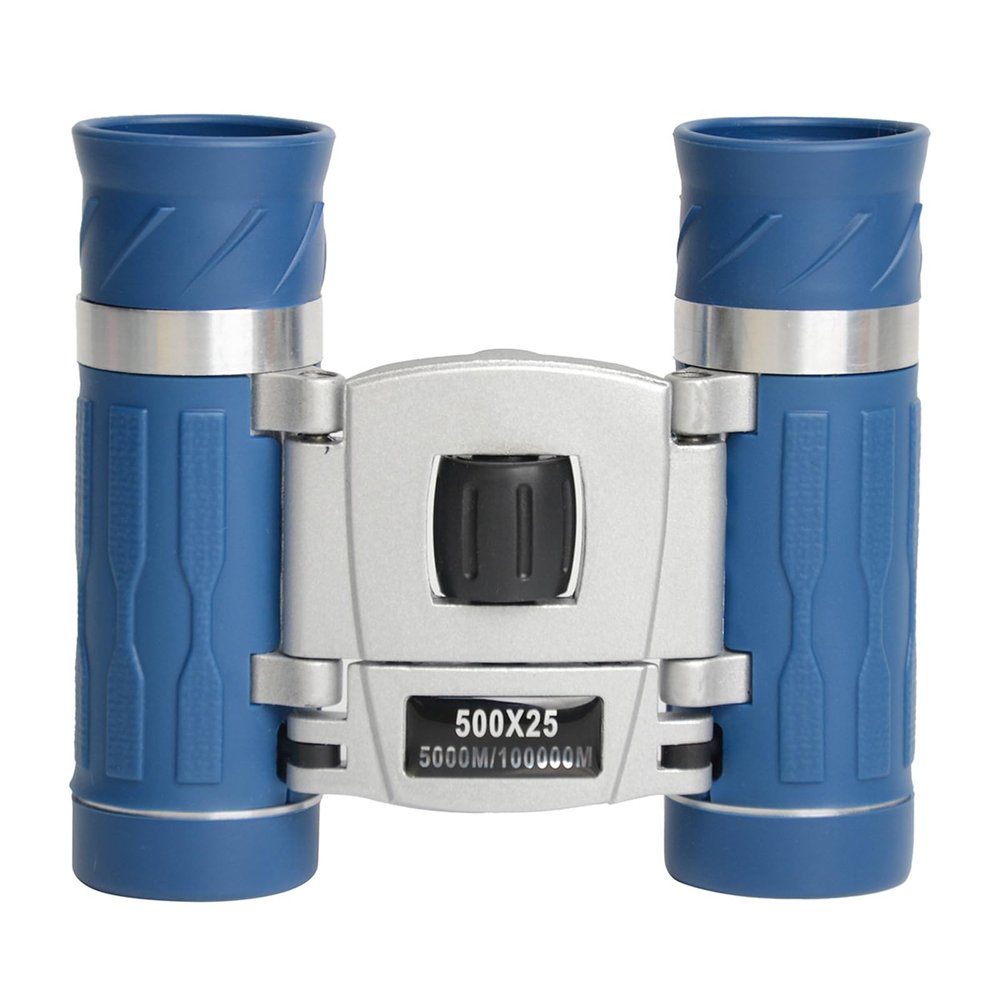 500x25 Compact Binoculars for Adults and Kids, High Powered Mini Pocket Binoculars, Waterproof Small Binoculars for Bird Watching, Concert, Traveling,Blue
