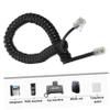 FELTECHELECTR 2pcs Coiled Telephone Cord for Landline Flexible Durable Design with Signal Transmission Essential Telephone Accessories for view 2