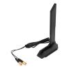 Antenna with SMA Connector, 2.4G 5.8G 6G Tri Band Antenna with Extension Cable, Support Magnetic Mount, 12dBi High Gain Extension Antenna for Routers, Network Card view 1