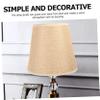 KICHOUSE Linen Table Lamp Shade Cover Drum Shade for Desk and Floor Lamps Warm Atmosphere Easy Installation Fabric Beige Color view 2