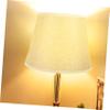 KICHOUSE Linen Table Lamp Shade Cover Drum Shade for Desk and Floor Lamps Warm Atmosphere Easy Installation Fabric Beige Color view 4