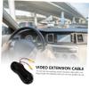 COOLHIYA 1pc Video Extension Cable for Car Rear View Audio Signal Line for Backup Compatible Systems and Dash view 2