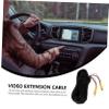 COOLHIYA 1pc Video Extension Cable for Car Rear View Audio Signal Line for Backup Compatible Systems and Dash view 4