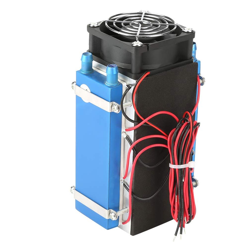 Semiconductor Cooler, DC 12V 4/6 Chip Semiconductor Refrigeration, Machine Cooler DIY Air Cooling Device for Small Space Cooling Pet Air Conditioner (6 Pin)