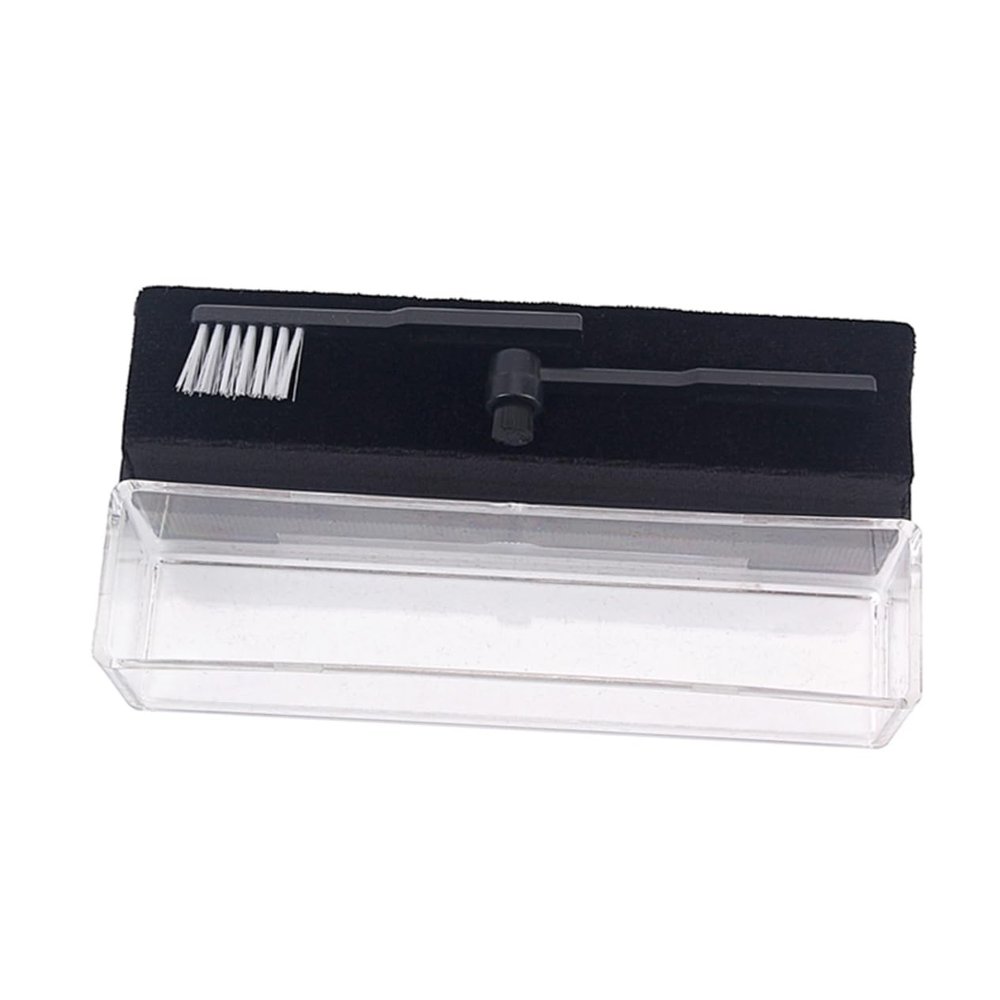 jojofuny Vinyl Records Cleaning Brush Kit with Small Brushes Dust for Phonograph Records Easy to Use Store Cleaning Black